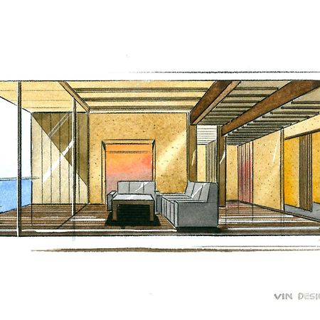 Amane Resort Seikai Beppu Rom bilde Interior design sketch