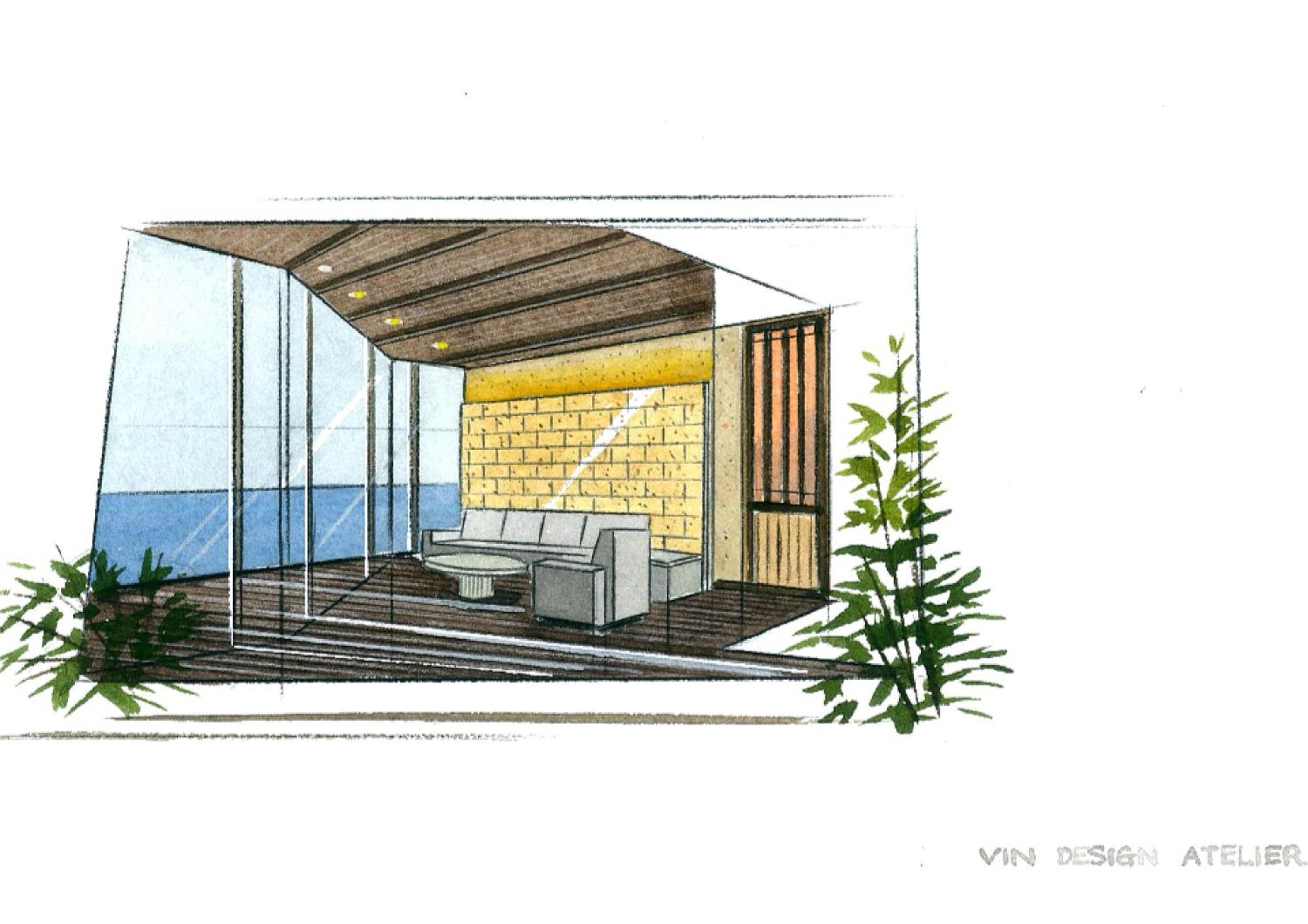 Amane Resort Seikai Beppu Rom bilde Interior design sketch